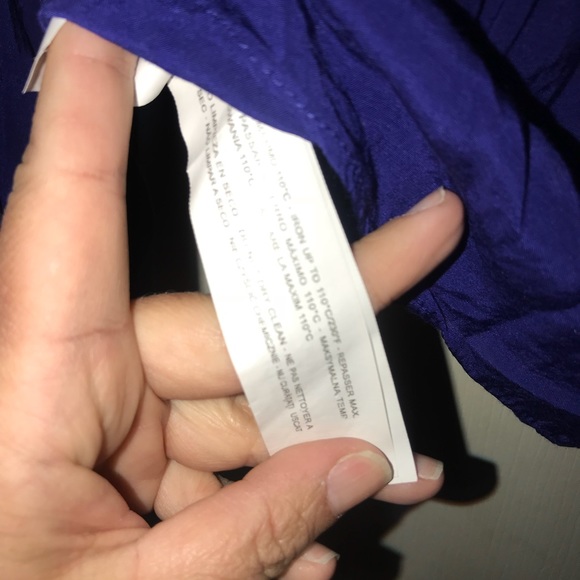 ZARA WOMAN (M) - BLUE BLOUSE GOLD BUTTONS EUC - Picture 6 of 6